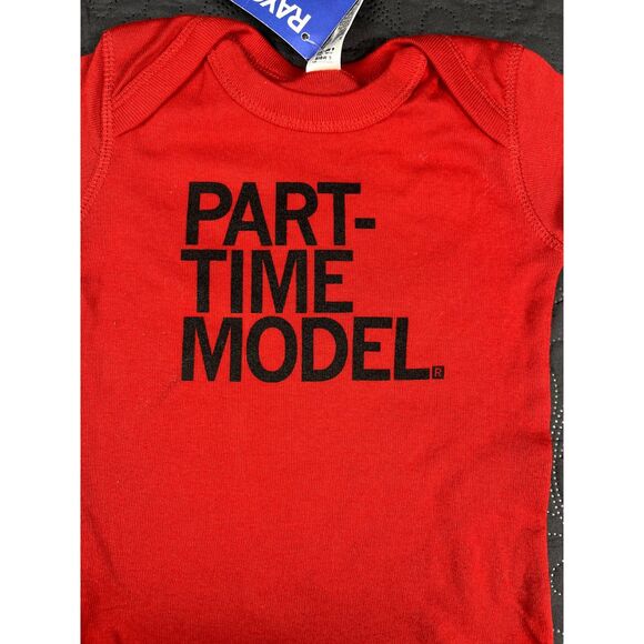 Raygun Part-Time Model Onesie SZ 3/6M Kidcore Casual Graphic Unisex Baby Cute - Picture 4 of 9